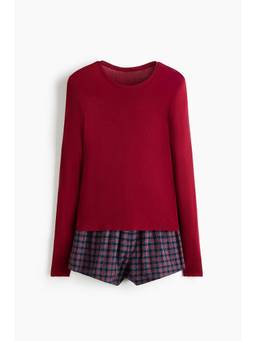 H&M - Women Red Top and Shorts