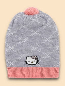 Kidsville - Official Grey Hello Kitty Winter Beanie (7-12 Years)