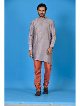 Simaaya - Premium Quality Silk Angrakha Kurta with Churidar - Multi-Color (Set of 2)