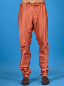 Simaaya - Premium Quality Silk Churidar Pant - Copper