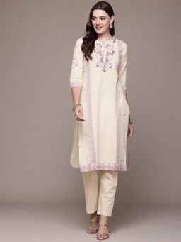 Readiprint - Organic Cotton Off White Colour Kurta and Pant (Set of 2)