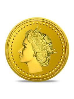 Kundan - 8g Gold Coin 22kt (916) Queen