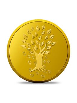 Kundan - 4 gm 22kt (916) Kalpataru Tree Gold Coin