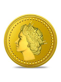 Kundan - 8 Gm 24Kt 999.9 Queen Gold Coin