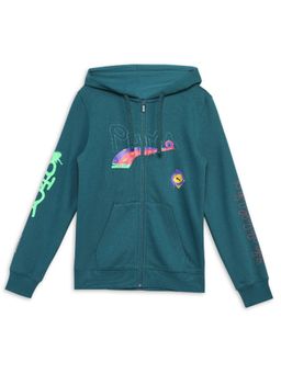 Puma - Classics Drip Kids Green Jacket