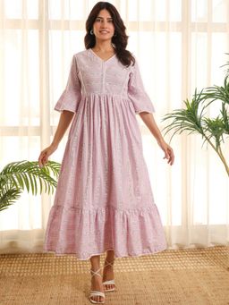 Noun - Katherine Cotton Lilac Dress