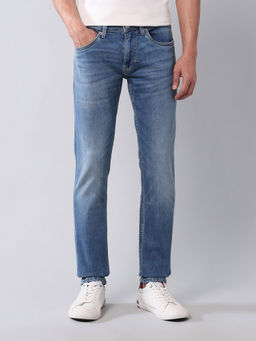 U.S. Polo Assn. Denim Co. - Mens Brandon Slim Fit Vintage Blue Jeans