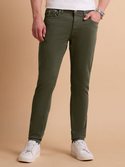U.S. Polo Assn. Denim Co. - Mens Brandon Slim Fit Olive Jeans