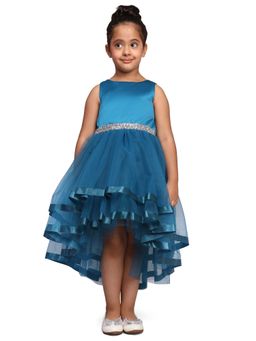 Toy Balloon Kids - Girls Teal Embellished Dress