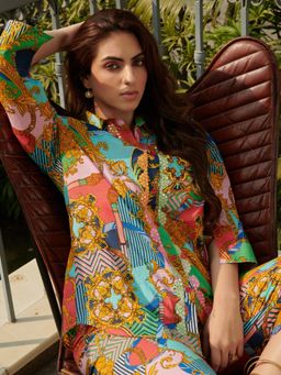 CINCIN Fashion - Vibrant Multicolor Printed Co ord (Set of 2)