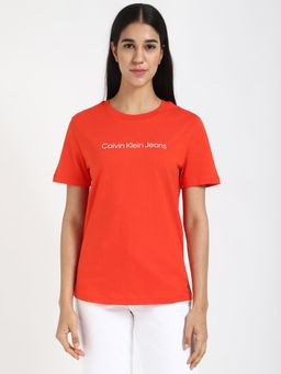 Calvin Klein - Red Women Casual T-Shirt