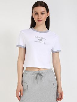 Calvin Klein - White Women Casual T-Shirt