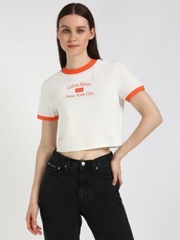 Calvin Klein - Beige Women Casual T-Shirt