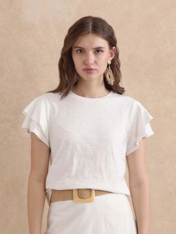 RAREISM - Janruf Off White Regular T-Shirt