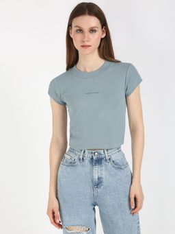 Calvin Klein - Grey Women Casual T-Shirt