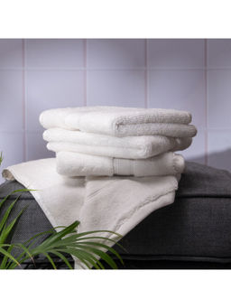 Feather & Spun - White Resort & Spa - Face Towel (Pack of 4) (M)