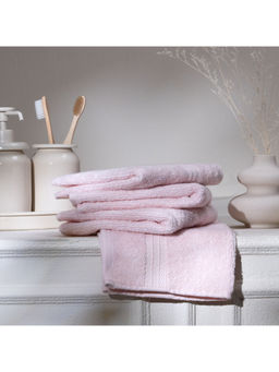 Feather & Spun - Pink Organic Cotton - Face Towel (Pack of 4) (M)