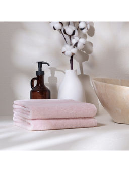 Feather & Spun - Pink Organic Cotton - Hand Towel (Pack of 2) (M)