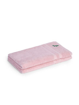 Feather & Spun - Pink Bamboo Cotton - Hand Towel (Pack of 2) (M)