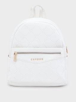 Caprese - White Solid Backpack