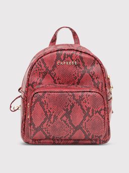 Caprese - Red Animal Print Backpack