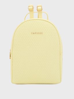 Caprese - Yellow Textured Backpack