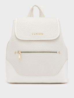 Caprese - White Solid Backpack