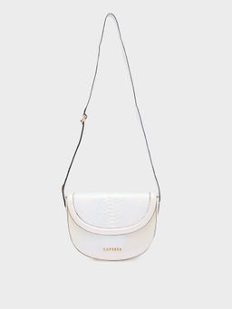 Caprese - White Textured Sling Bag