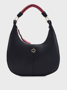 Caprese - Black Solid Hand Bag
