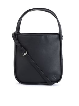 Calvin Klein - Black Solid Sling Bag with Detachbale Strap
