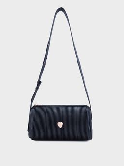 Caprese - Black Textured Sling Bag