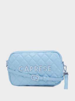 Caprese - Blue Textured Sling Bag with Detachbale Strap