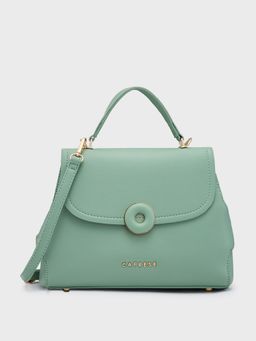 Caprese - Green Solid Sling Bag with Detachbale Strap