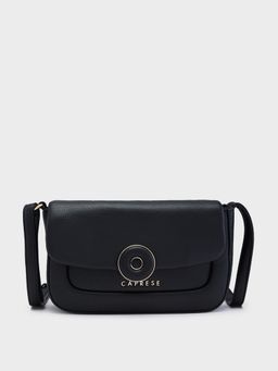 Caprese - Black Solid Sling Bag
