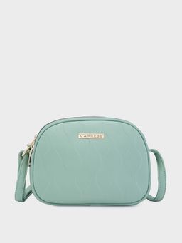 Caprese - Green Solid Sling Bag