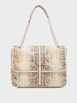 Caprese - Beige Animal Print Hand Bag