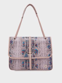 Caprese - Pink Animal Print Hand Bag