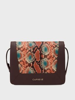 Caprese - Brown Animal Print Shoulder Bag