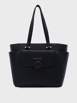 Caprese - Black Solid Hand Bag