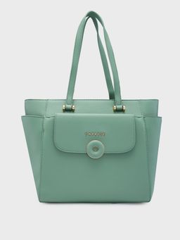 Caprese - Green Solid Hand Bag