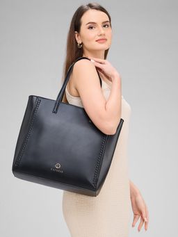 Caprese - Black Solid Hand Bag