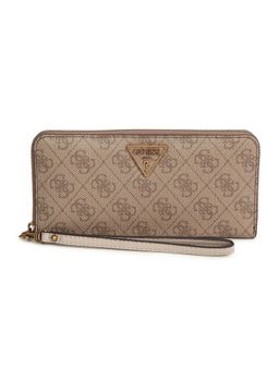 Guess - Laurel Slg Large Zip Around Brown Wallets