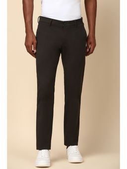 Allen Solly - Men Black Solid Casual Trouser