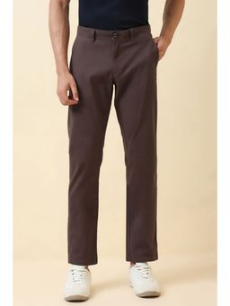 Allen Solly - Men Brown Solid Casual Trouser