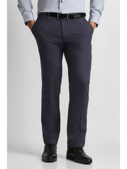 Van Heusen - Men Navy Solid Trouser