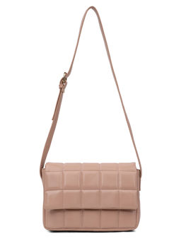 NUFA - Quilted Nude Crossbody Bag