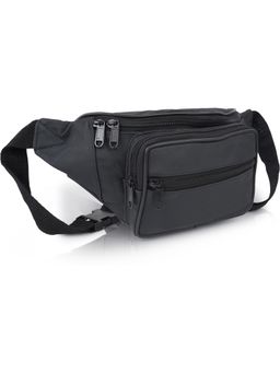 Cimoni - Black Stylish Classy Unique Design Short trip Waist Bag For Unisex