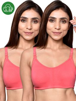 Inner Sense - Organic Cotton Antimicrobial Women Feeding Bra Multi-Color (Set of 2)