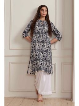 Biba - Blue Floral Kurta
