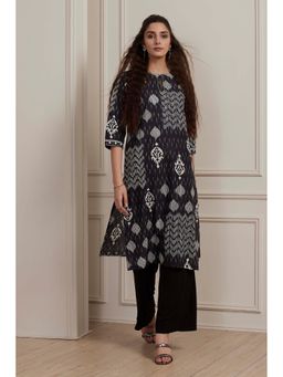 Biba - Black Printed Kurta